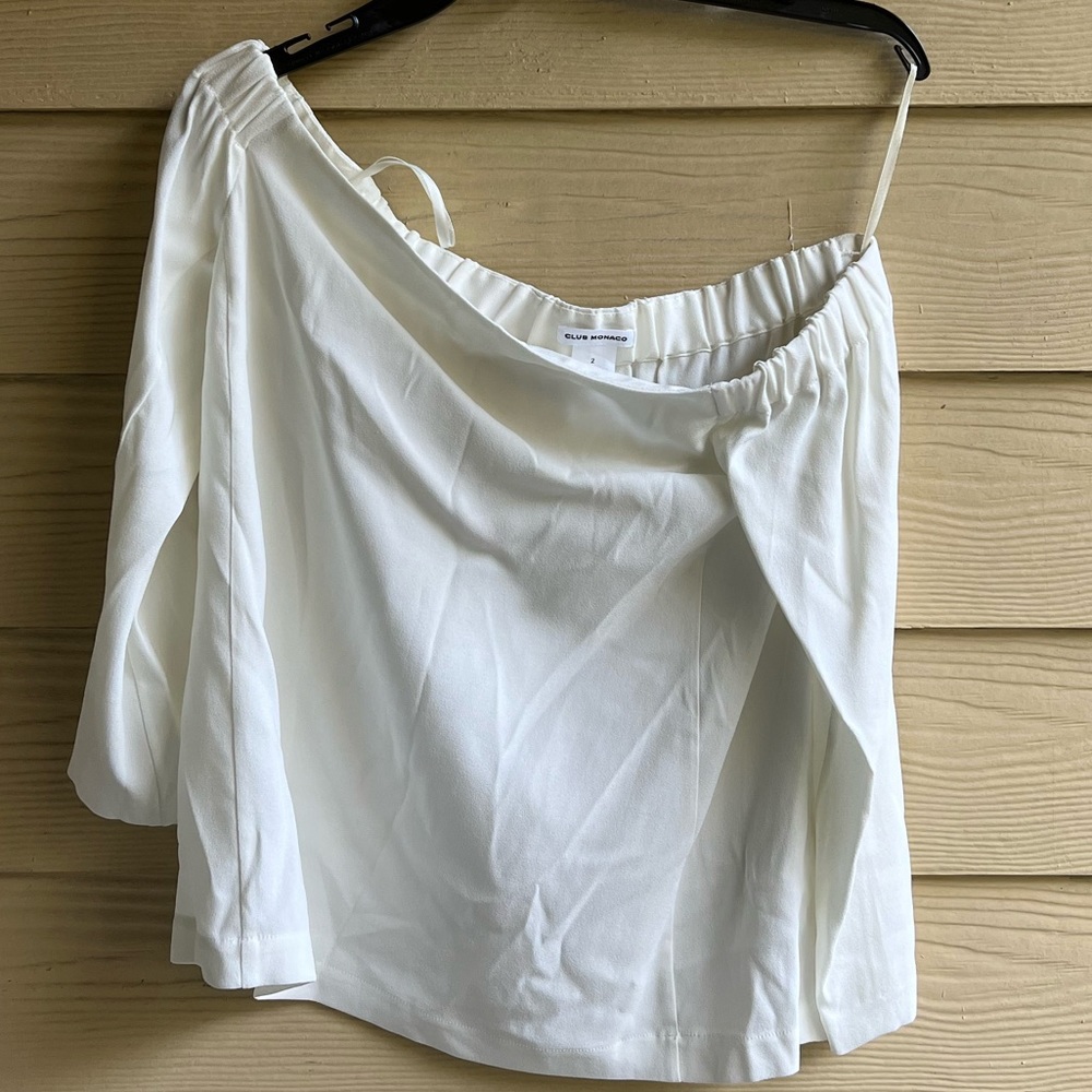 Club Monaco Off Shoulder Blouse.